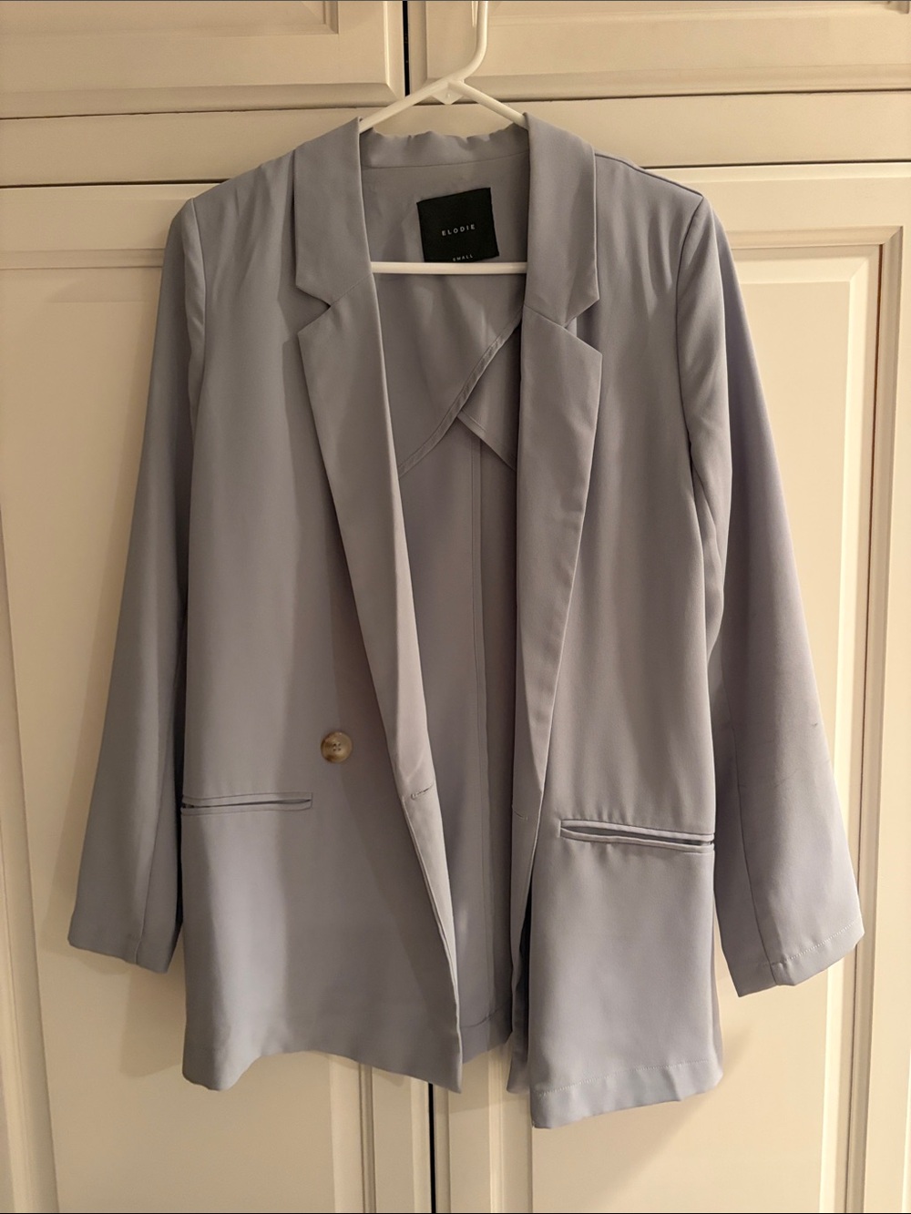 Elodie - Gray Single-Button Blazer